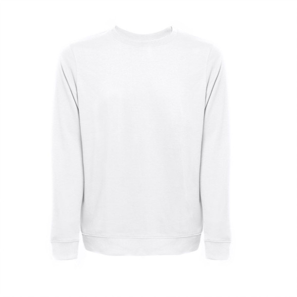 Sweat-shirt unisexe en éponge italienne blanc THC COLOMBO WH - BCM Goodies
