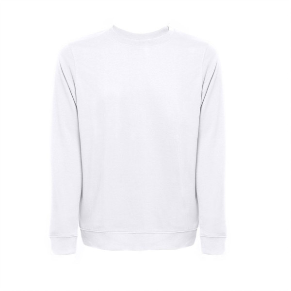 Sweat-shirt unisexe en éponge italienne blanc THC COLOMBO WH - BCM Goodies