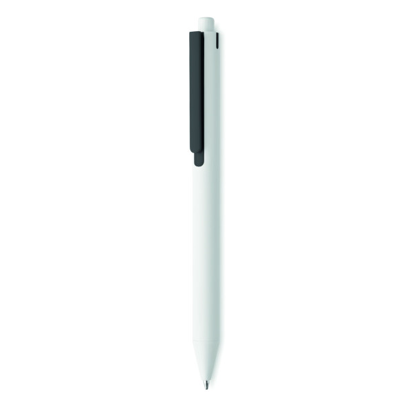 Stylo poussoir en ABS recyclé SIDE - Stylo écologique avec encre bleue fluide