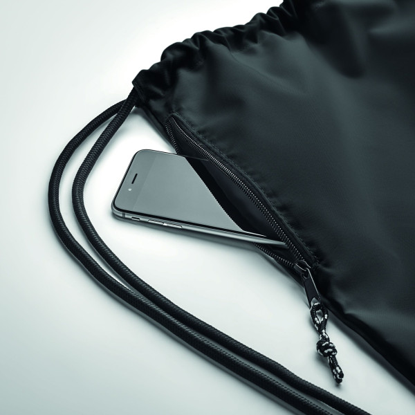 Grand sac à cordon 300D RPET NIGHT Personnalisable | BCM Goodies