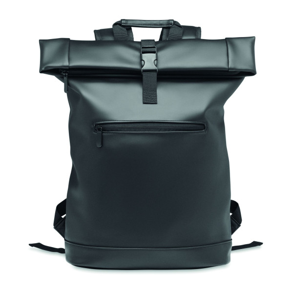 Sac à dos enroulable en PU BAI ROLL pour ordinateur portable de 15 pouces - BCM Goodies