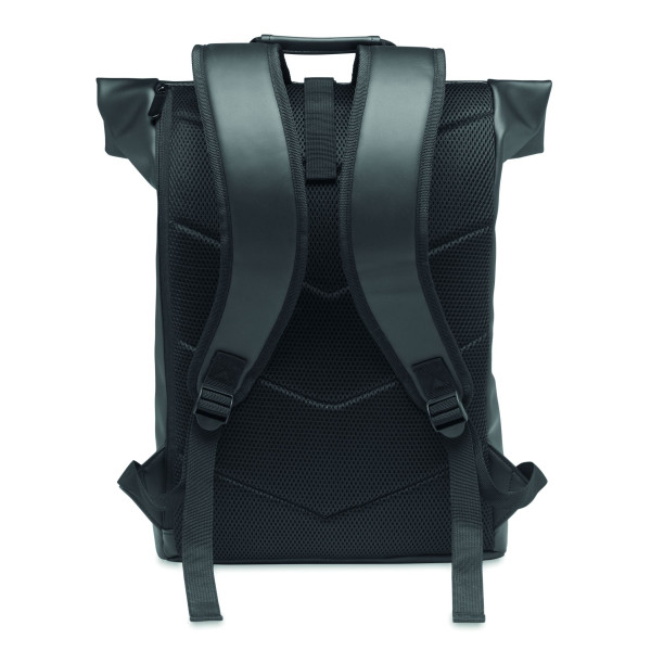 Sac à dos enroulable en PU BAI ROLL pour ordinateur portable de 15 pouces - BCM Goodies