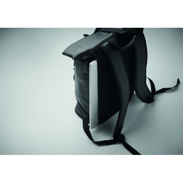 Sac à dos enroulable en PU BAI ROLL pour ordinateur portable de 15 pouces - BCM Goodies