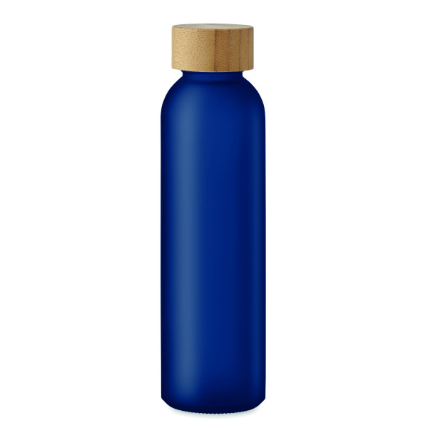 Bouteille en verre dépoli 500ml ABE avec couvercle en bambou - BCM Goodies