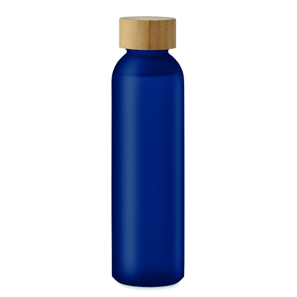 Bouteille en verre dépoli 500ml ABE avec couvercle en bambou - BCM Goodies