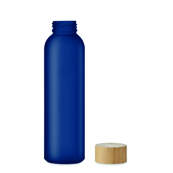 Bouteille en verre dépoli 500ml ABE avec couvercle en bambou - BCM Goodies