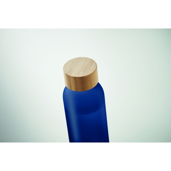Bouteille en verre dépoli 500ml ABE avec couvercle en bambou - BCM Goodies