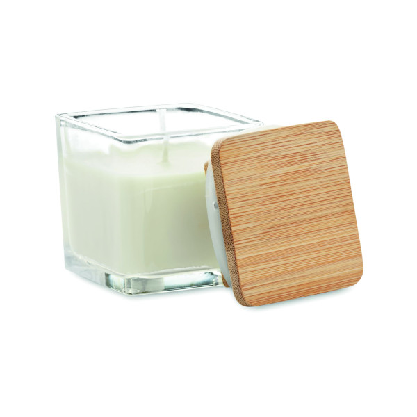 Bougie parfumée carrée 50gr PILA - Bougie élégante pour une ambiance chaleureuse
