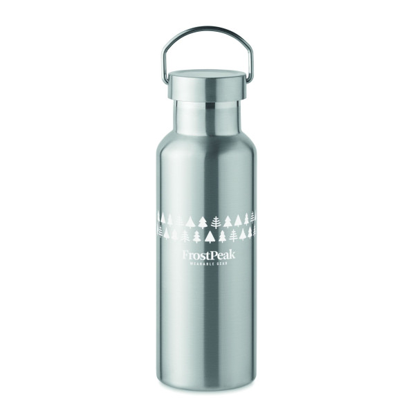 Bouteille double paroi 500 ml écologique en acier inoxydable recyclé - BCM Goodies