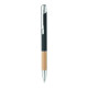 Stylo en aluminium encre bleue SPARTA avec prise en bambou - BCM Goodies