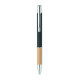 Stylo en aluminium encre bleue SPARTA avec prise en bambou - BCM Goodies
