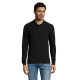 Polo homme manches longues en coton peigné - SOL S