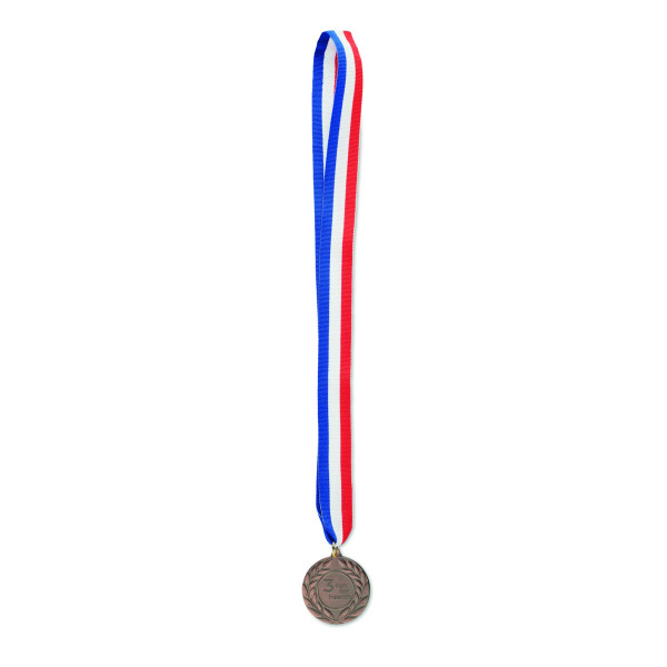 Médaille WINNER 5cm de diamètre avec sangle en polyester - Personnalisable - Parfait pour récompenser les gagnants