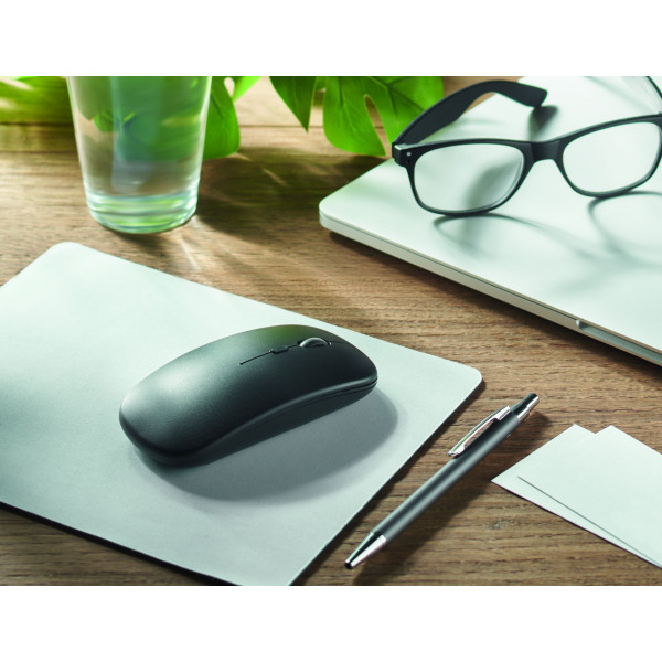 Souris sans fil rechargeable CURVY C - Batterie USB 500 mAh, technologie sans fil 2,4 GHz, design ergonomique - BCM Goodies