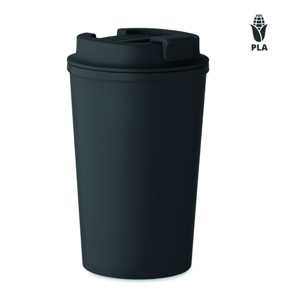 Gobelet double paroi 350ml BEIBAKU en maïs 100% PLA - BCM Goodies