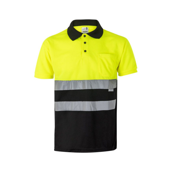 Polo piqué bicolore en polyester 160g/m² - BCM Goodies