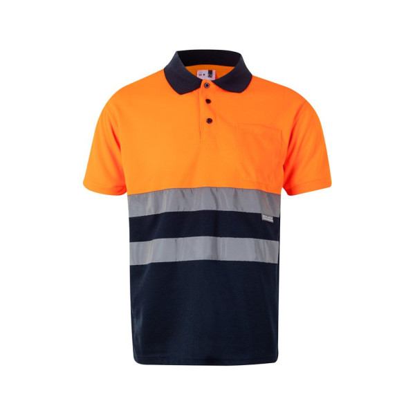 Polo piqué bicolore en polyester 160g/m² - BCM Goodies