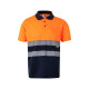 Polo bicolore personnalisable en polyester pour entreprise - BCM Goodies