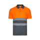 Polo bicolore personnalisable en polyester pour entreprise - BCM Goodies