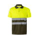 Polo bicolore personnalisable en polyester pour entreprise - BCM Goodies