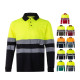 Polo bicolore à manches longues VL VULCAN pour entreprise - BCM Goodies