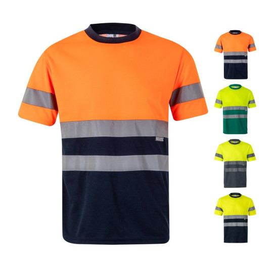 T-shirt technique bicolore personnalisable en polyester pour événements d'entreprise - BCM Goodies
