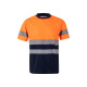 T-shirt technique bicolore personnalisable en polyester pour événements d'entreprise - BCM Goodies