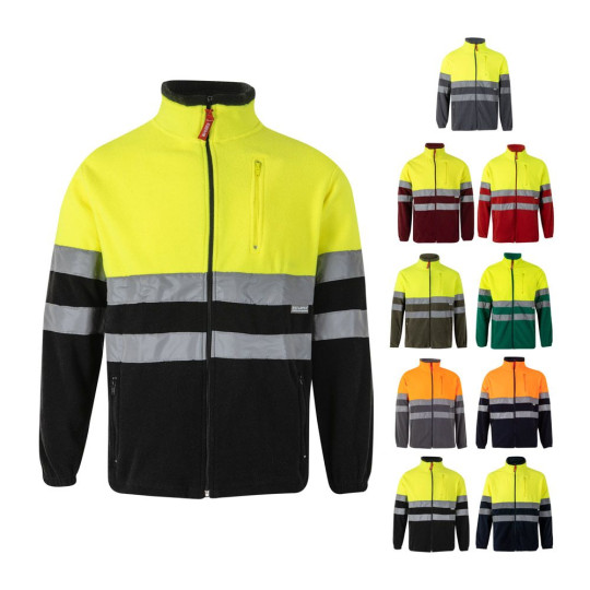 Veste polaire bicolore VL EROS LARGE - Polyester 100% - 280g/m² - Personnalisation pour entreprise