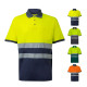 Polo piqué bicolore VL ACHELOUS | Coton et polyester | Personnalisable | BCM Goodies