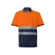 Polo piqué bicolore VL ACHELOUS | Coton et polyester | Personnalisable | BCM Goodies