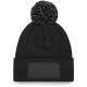 Bonnet à pompon patch Snowstar personnalisé – Accessoire textile pour communication d’entreprise