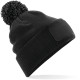 Bonnet à pompon patch Snowstar personnalisé – Accessoire textile pour communication d’entreprise