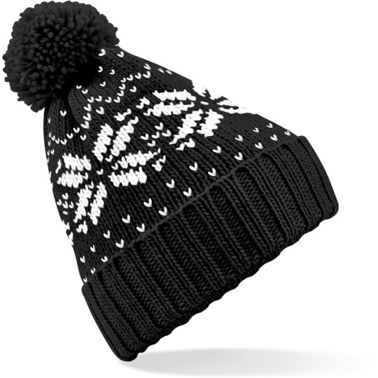 Bonnet Snowstar® jacquard personnalisable – Accessoire promotionnel pour entreprises et associations – BCM Goodies