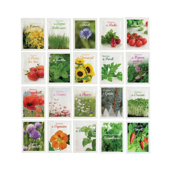 Sachet de graines standard 60x80 mm – Goodies d’entreprise personnalisables pour communication événementielle
