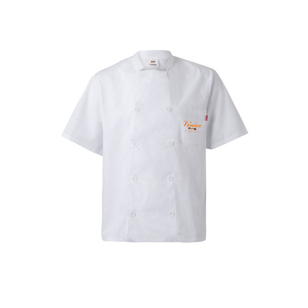 Veste de cuisine personnalisable en popeline légère - BCM Goodies