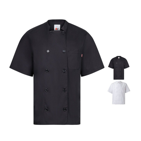 Veste de cuisine personnalisable en popeline légère - BCM Goodies