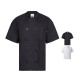 Veste de cuisine personnalisable en popeline légère - BCM Goodies