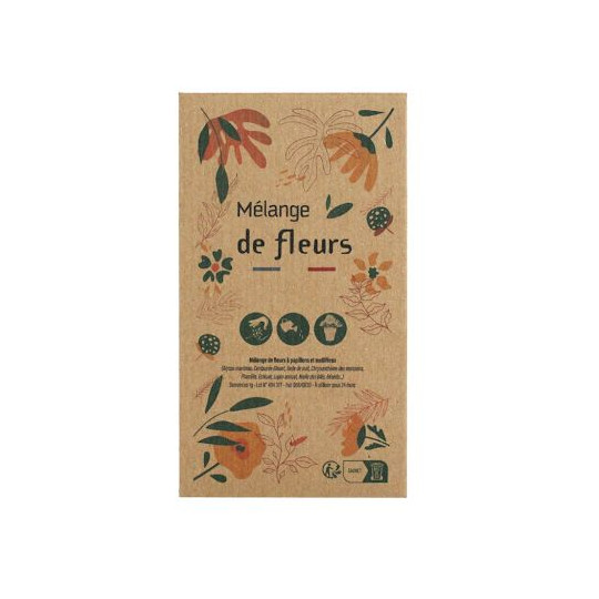 Sachet graines Kraft personnalisable – Objet publicitaire écologique pour entreprises et événements professionnels | BCM Goodies