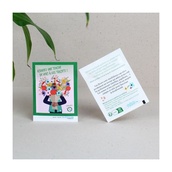 Sachets de graines personnalisés 60x80 mm – Goodies écologiques pour communication d’entreprise