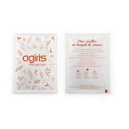 Sachet Graines 82x110 mm personnalisable - BCM Goodies