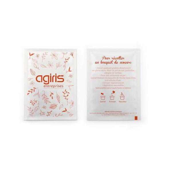 Sachet Graines 82x110 mm personnalisable - BCM Goodies