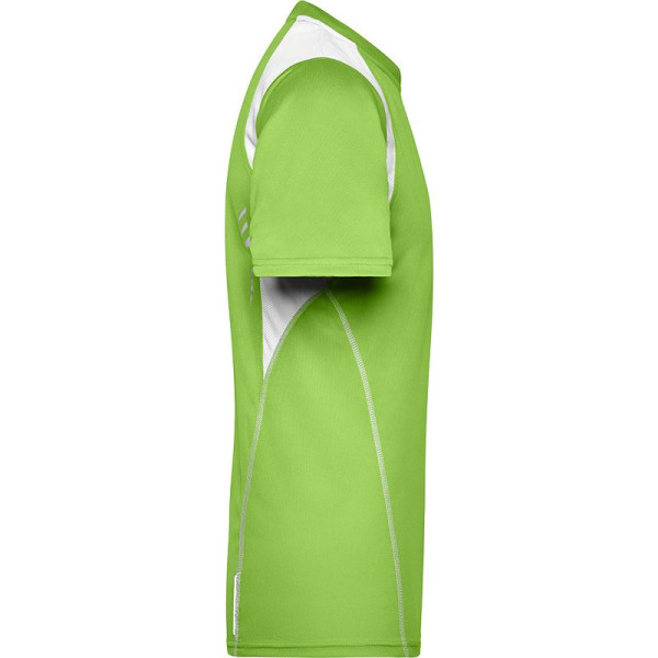 Maillot de running homme Daiber personnalisable - Polyester respirant - Col rond - Topcool - Finitions réfléchissantes