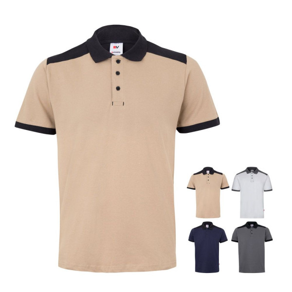 Polo VL VELES - Polo bicolore en polyester et élasthanne pour entreprise | BCM Goodies
