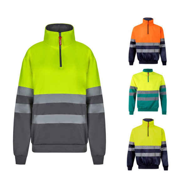 Sweatshirt bicolore VL THOR LARGE en polyester éponge pour événements d'entreprise | BCM Goodies