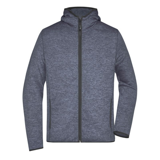Veste polaire tricot Homme Daiber avec capuche et 2 poches latérales - BCM Goodies