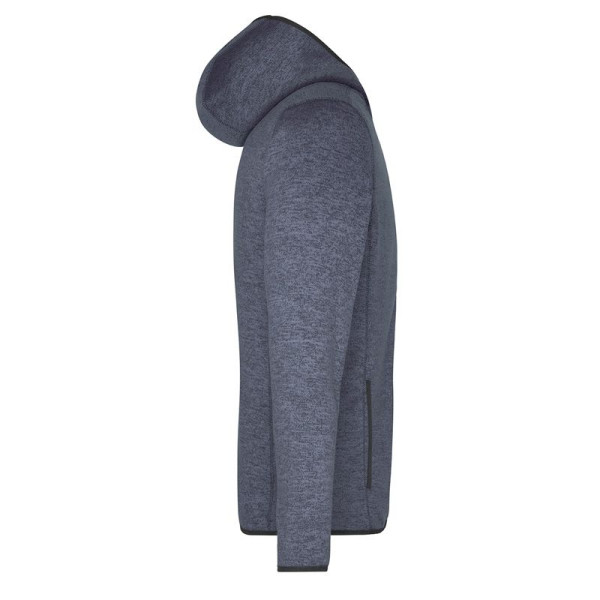 Veste polaire tricot Homme Daiber avec capuche et 2 poches latérales - BCM Goodies