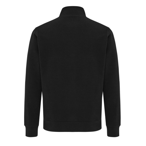 Sweater IQONIQ à col montant zippé en coton recyclé Elgon - Sweatshirt unisexe durable pour entreprise - BCM Goodies