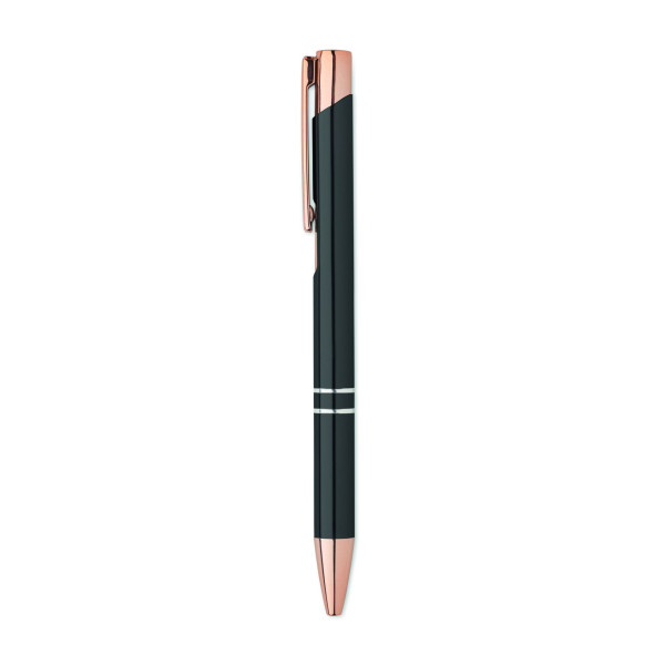 Stylo en aluminium recyclé BERN ROSE - Stylo personnalisable durable pour communication de marque eco-responsable