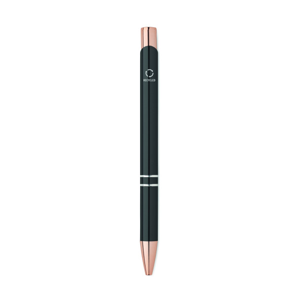 Stylo en aluminium recyclé BERN ROSE - Stylo personnalisable durable pour communication de marque eco-responsable
