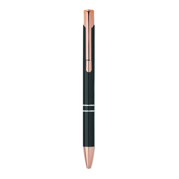 Stylo en aluminium recyclé BERN ROSE - Stylo personnalisable durable pour communication de marque eco-responsable